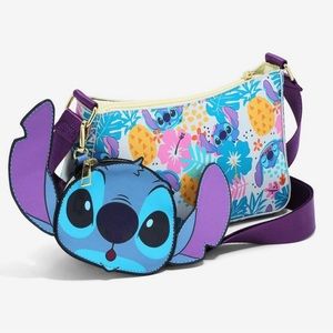 Disney Lilo & Stitch Tropical Crossbody Bag and coin purse new with tags